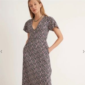 Marine Layer Wrap MIDI Dress